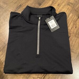 NWT IN ORIGINAL PACKAGING MEN'S XL DUNNING GOLF 1/4 ZIP PULLOVER  COLOR : BLACK